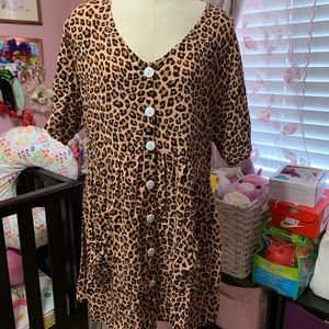 Leopard print dress